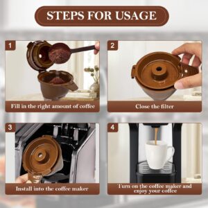 ChangTa Single Serve Ground coffee Brew Basket for Hamilton Beach Flex Brew Replacement Parts 49974 49975 49976 49979 49957 49954 49947 49940 49950 49966 49968 Reusable Coffee Filter Brown (1 Pack)