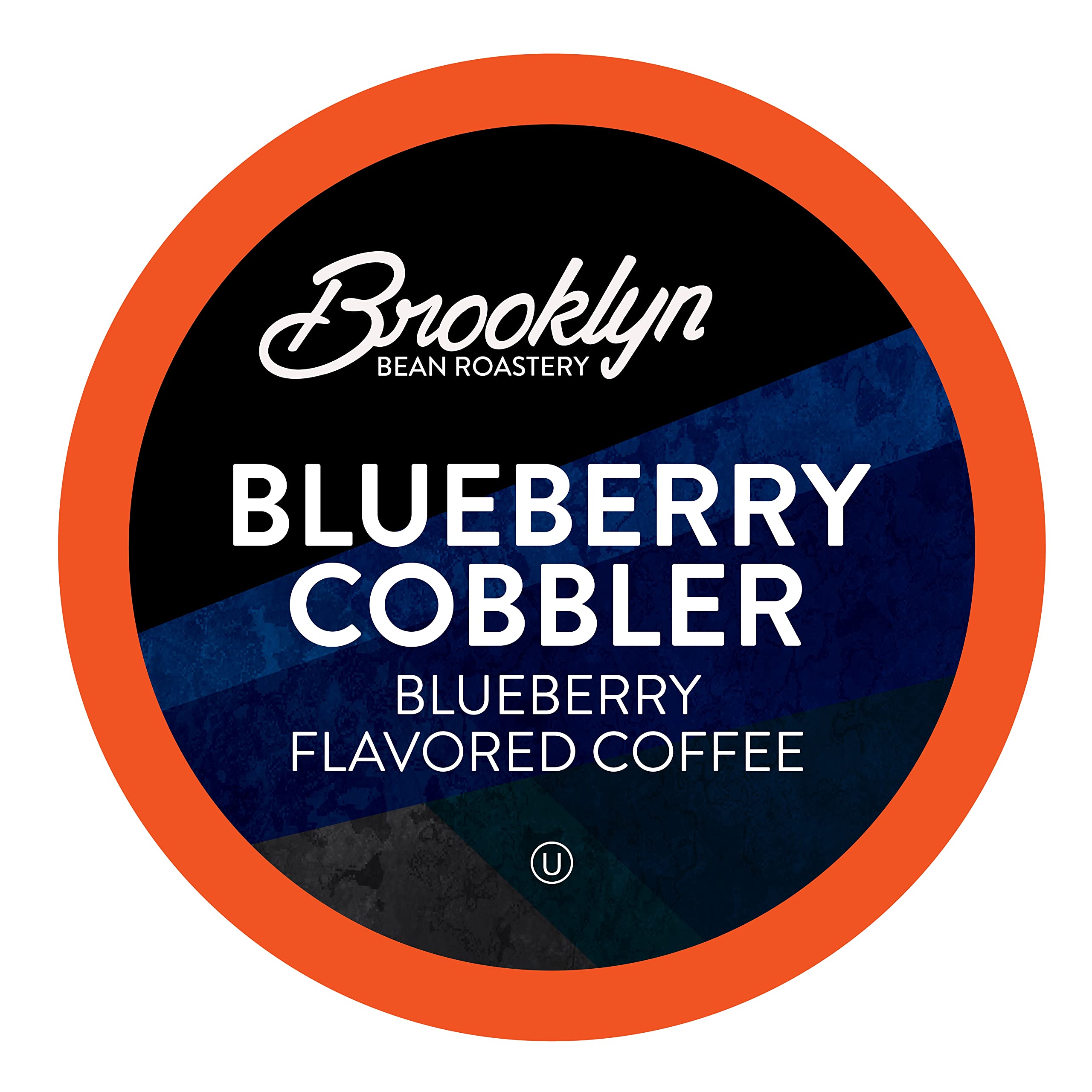 Brooklyn Beans Blueberry Cobbler Coffee Pods Flavored Gourmet Pack, Compatible with 2.0 Keurig K Cup Brewers, 40 Count