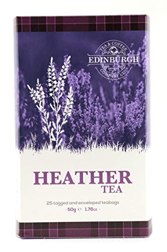 Edinburgh Tea and Coffee Company Scottish Heather Infused Black Tea, 25 Count Envelope/Tag Teabags