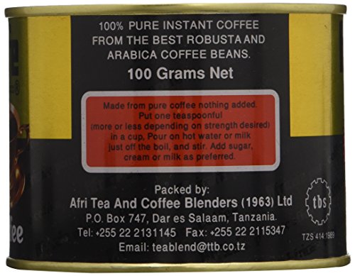 Africafe Instant Coffee Large Tin - 250 Grams