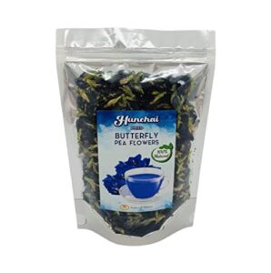 butterfly pea flower tea butterfly pea tea rich in antioxidants edible dried herbal flowers for blue & purple drinks and food coloring 100 g.