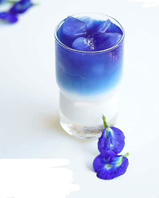 Butterfly Pea Flower Tea Butterfly Pea Tea Rich in Antioxidants Edible Dried Herbal Flowers for Blue & Purple Drinks and Food Coloring 100 g.