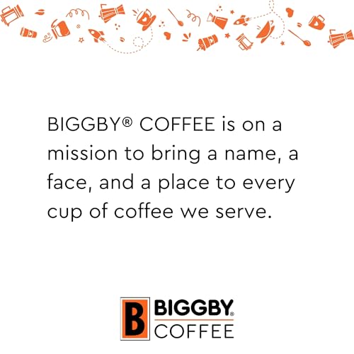 BIGGBY® COFFEE Whole Roasted Coffee Beans | Medium Roast BIGGBY® BEST Flavor, 2.5lb/40oz Bag | Farm-Direct Tanzanian Peaberry, Nicaraguan and Mexican Coffee Beans Boxed in USA