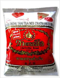 chatramue number one the original thai iced tea mix 2,000 gram - chatramue brand imported from thailand - great for restaurants that want to serve authentic and thai iced teas, 400g pack of 5 bags