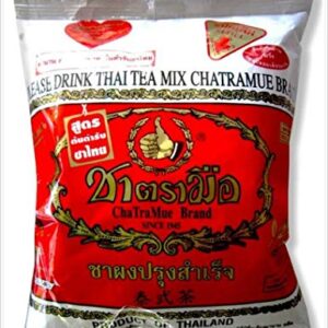 ChaTraMue Number One The Original Thai Iced Tea Mix 2,000 Gram - ChaTraMue Brand Imported From Thailand - Great for Restaurants That Want to Serve Authentic and Thai Iced Teas, 400g Pack of 5 Bags
