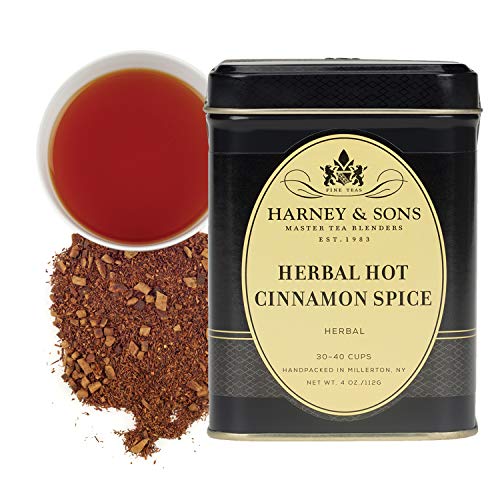 Harney & Sons Herbal Hot Cinnamon | 4oz Tin of Loose Leaf Herbal Tea