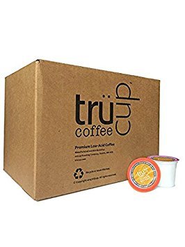 trücup Low Acid Coffee- Heart of Bold Medium Dark Roast- Biodegradable 48 Count Coffee Pods- Smooth Vienna Coffee- Can Be Gentle on the Stomach