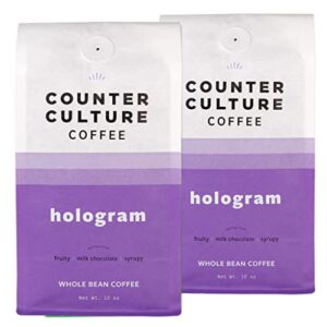 counter culture coffee - whole bean coffee - freshly roasted coffee beans - premium coffee - multiple flavors - one 12 ounce bag of each (hologram)