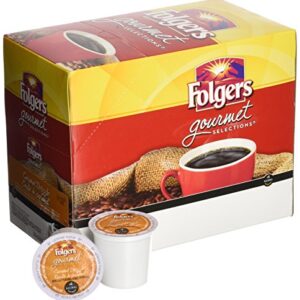 Folgers Gourmet Selections K-Cup Single Cup for Keurig Brewers, Caramel Drizzle, 24 Count