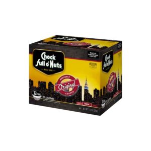Chock Full o’Nuts Original, K-Cup Compatible Pods - Arabica Coffee in Eco-Friendly Keurig-Compatible Single Serve Cups (11.2 Ounce (Pack of 2))