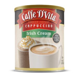 caffe d'vita irish cream cappuccino 1 lb can (16 oz)