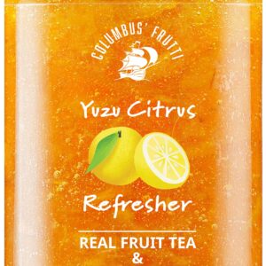 Columbus' Frutti Real Fruit Tea & Smoothie Base (Yuzu Citron) - 36 Oz (2.2 Pound)