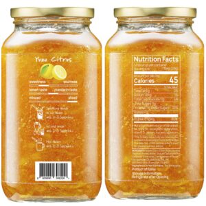 Columbus' Frutti Real Fruit Tea & Smoothie Base (Yuzu Citron) - 36 Oz (2.2 Pound)