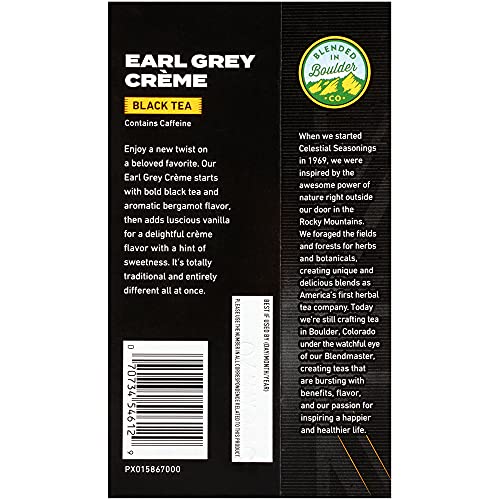 Celestial Seasonings Earl Grey Crème, 16 Count