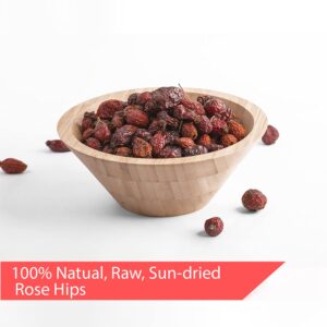 Arashan Whole Dried Rose hips 1 Pound - 100% Natural & Raw with No Additives. Perfect ingridient for Herbal Teas, Jam, Syrup, Bread. Nutritious Snack with Vitamins C,A,B,E (Pack of 1)