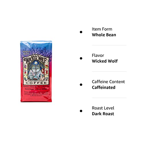 Raven's Brew Coffee Full Bodied Coffee Dark Roast Whole Bean - Wicked Wolf 12oz