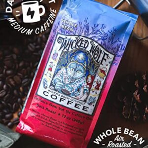 Raven's Brew Coffee Full Bodied Coffee Dark Roast Whole Bean - Wicked Wolf 12oz