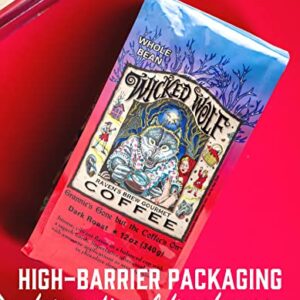 Raven's Brew Coffee Full Bodied Coffee Dark Roast Whole Bean - Wicked Wolf 12oz