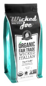 wicked joe organic coffee wicked italian ground, 12 ounce