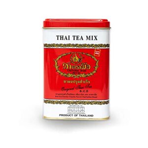 number-one brand original thai tea mix red label, 4g x 50 tea bags