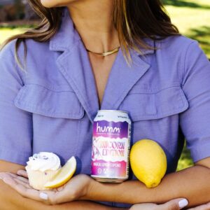 Humm Kombucha Magical Lemon Cupcake, Unicorn Edition - Organic, Vegan & GMO-Free (6 Pack)