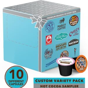 Hot Cocoa and Chocolate Variety Sampler Pack for Keurig K-Cup Brewers, 10 Count