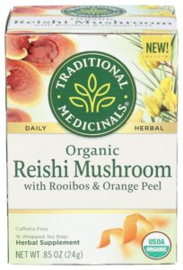 traditional medicinals, organic reishi mushroom tea, 16 count