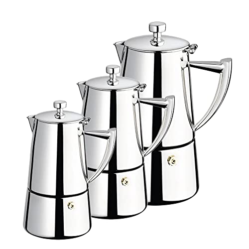 Cuisinox Roma 6-cup Stainless Steel Stovetop Moka Espresso Maker