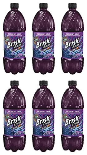 Brisk Icead Tea Blackberry Smash, 33.8 fl oz, 6 bottles