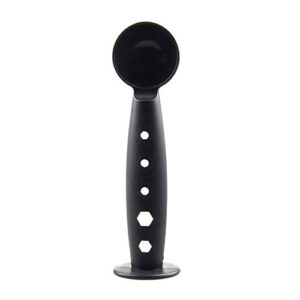 coffer tamper, multifunctional espresso tamper with 10g measuring spoon, coffee tamping tool for barista coffee bean press coffee grind pressing (espresso scoop with tamper 49mm)