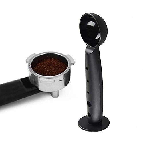 Coffer Tamper, Multifunctional Espresso Tamper with 10g Measuring Spoon, Coffee Tamping Tool for Barista Coffee Bean Press Coffee Grind Pressing (Espresso Scoop with Tamper 49mm)