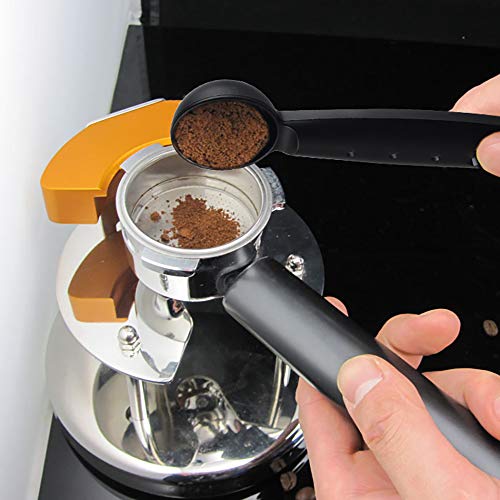 Coffer Tamper, Multifunctional Espresso Tamper with 10g Measuring Spoon, Coffee Tamping Tool for Barista Coffee Bean Press Coffee Grind Pressing (Espresso Scoop with Tamper 49mm)