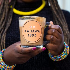 KAHAWA 1893 - Whole Coffee Beans - Serengeti Blend - Perfect Freshly Brewed - As Seen on Shark Tank - Dark Roast - Directly Farmer Sourced from East Africa - Tasting Notes: Chocolate & Molasses -12oz