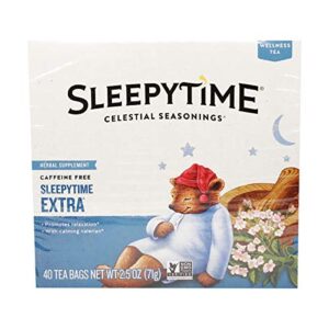 celestial seasonings herbal tea sleepytime extra, 40 ct