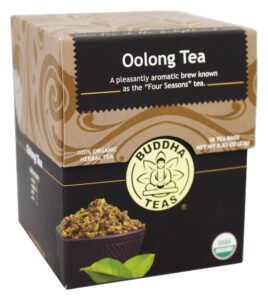 buddha teas organic oolong tea tea - ou kosher, usda organic, ccof organic, 18 bleach-free tea bag