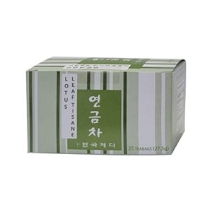 hankook tea lotus leaf tisane, 25 count, 27.5 g