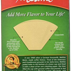 Melitta Cone Coffee Filters, Natural Brown #4, 100 Count (Pack Of 6)