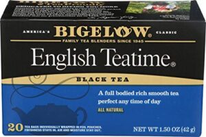 bigelow, english time tea (caffeinated), 20 count