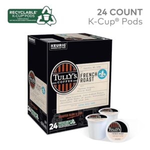 Tully's Coffee French Roast, Single-Serve Keurig K-Cup Pods, Dark Roast Coffee, 24 Count