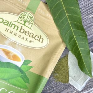 Mango Leaf Tea by Palm Beach Herbals, 30 Count Tea Bags, Caffeine-Free | Pure Herbal Tea Series