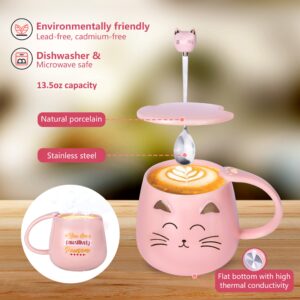 Nouvati Silver Mug Warmer & Cute Dog Coffee Mug with Lid Set for Coffee Lovers; Excellent Heating, Auto Shut-Off, 2 Temperatures; Coffee & Tea Gift Set, Tea Warmer, Coffee Warmer