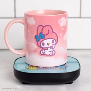 Uncanny Brands My Melody Coffee Mug with Electric Mug Warmer – Keeps Your Favorite Beverage Warm - Auto Shut On/Off