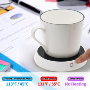 Coffee Mug Warmer, Coffee Warmer for Desk Auto Shut Off, Electric Candle Warmer Plate with 2 Temperature Settings, Mug Heater Candle Wax Cup Warmer for Coffee Milk Beverage Tea Hot Chocolate