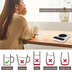 Mug Warmer,Coffee Warmer for Desk with Auto Shut Off,Keep Temperature Up to 131℉/ 55℃ for Office/Home to Warm Coffee Tea Milk Candle Heating Wax,Great Gift for Christmas