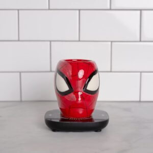 Uncanny Brands Spider-Man Mug Warmer with Spidey Molded Mug – Keeps Your Favorite Beverage Warm - Auto Shut On/Off