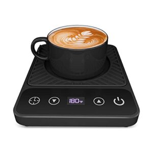 pal&sam cup & mug coffee warmer for desk, electric beverage & candle warmer with auto off, smart kitchen gadget for heating coffee, hot chocolate, tea, and milk (cup excluded, black)