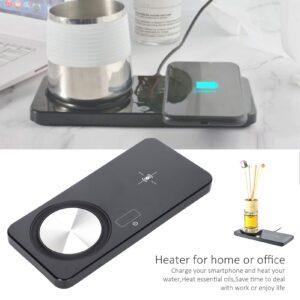 Coffee Warmer Phone Charger, Desktop Beverage Warmer Heater Heating Pad, Wireless Charging pad, Coffee Warmer for Desk