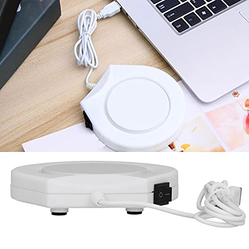 Fdit USB Plug-in Use Insulation Board Heater Pad Vacuum Cup Mat Warmer Coaster Placemat Coffee Insulation Board for Office Milk Coffee