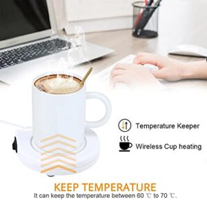 Fdit USB Plug-in Use Insulation Board Heater Pad Vacuum Cup Mat Warmer Coaster Placemat Coffee Insulation Board for Office Milk Coffee