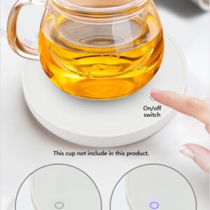 Fshopping Smart Cup Warmer Pad Coffee Mug Warmer for Coffee Tea Beverage Milk Cocoa Water Soup